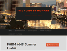 Tablet Screenshot of fivehundybymidnight.com